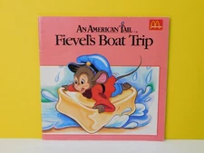 An American Tail Fievel's Boat Trip Paperback Book McDonald's 1986 One in Series