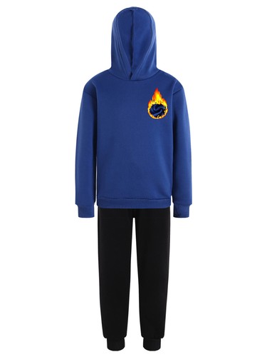 Kids Girls Boys Tracksuit Hiking Sportswear Running Sport Suit Cycling Hoodie - Picture 65 of 83