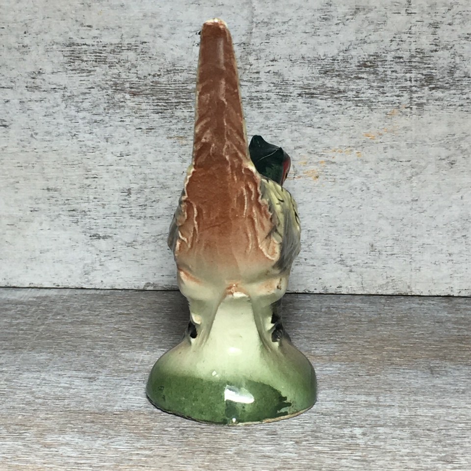 VTG Ucagco Pheasant Salt And Pepper Shaker Japan Ceramic 4.5"x2.5