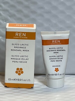 2 X REN GLYCO LACTIC RADIANCE RENEWAL MASK - 0.5 OZ/15 ML EACH IN BOX