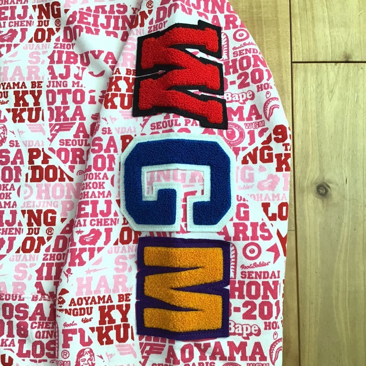 2XL BAPE XXV CITIES CAMO ape head shark full zip hoodie A Bathing Ape Size XXL