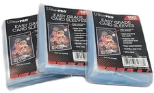 (300-Count) Ultra Pro Easy Grade Card Sleeves - Angle Cut Corner Prevents Damage