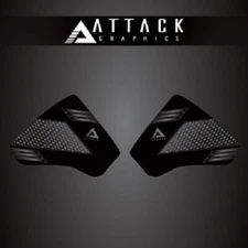 Attack Graphics Tank Protection Decals Sides Black/Grey