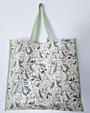 Holly Berry Pine Branches Christmas Shopping Reusable Tote Bag Gift TJ Maxx