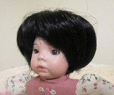Tallina's Doll Wig New in package size 6 Black, Style 104