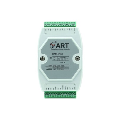 DAM3138 8-Channel 16Bit K-Type Data Acquisition Module RS485 Communication ot25
