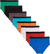 MALLARY BY MATTHEW Boys 100 Cotton Briefs Underwear 8 Pack 