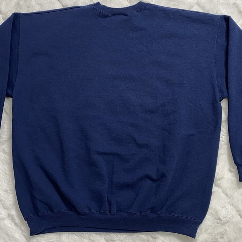 Vintage Universal Studios Size XL Chilly Willy Penguin Got Cocoa Blue Sweatshirt - Picture 6 of 17