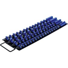 BGS Aufsteckschienen-Set f&uuml;r Steckschl&uuml;ssel-Eins&auml;tze mit 80 Clips f&uuml;r Eins&auml;tze 6