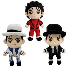 23cm Michael Jackson Plush Toys Room Decoration Soft Stuffed Doll Fans Kids Gift