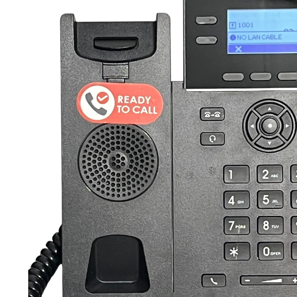 Polycom VVX 410 Business Phone 12-Line Gigabit VoIP PoE HD Voice w/ Stand - Image 4 of 4