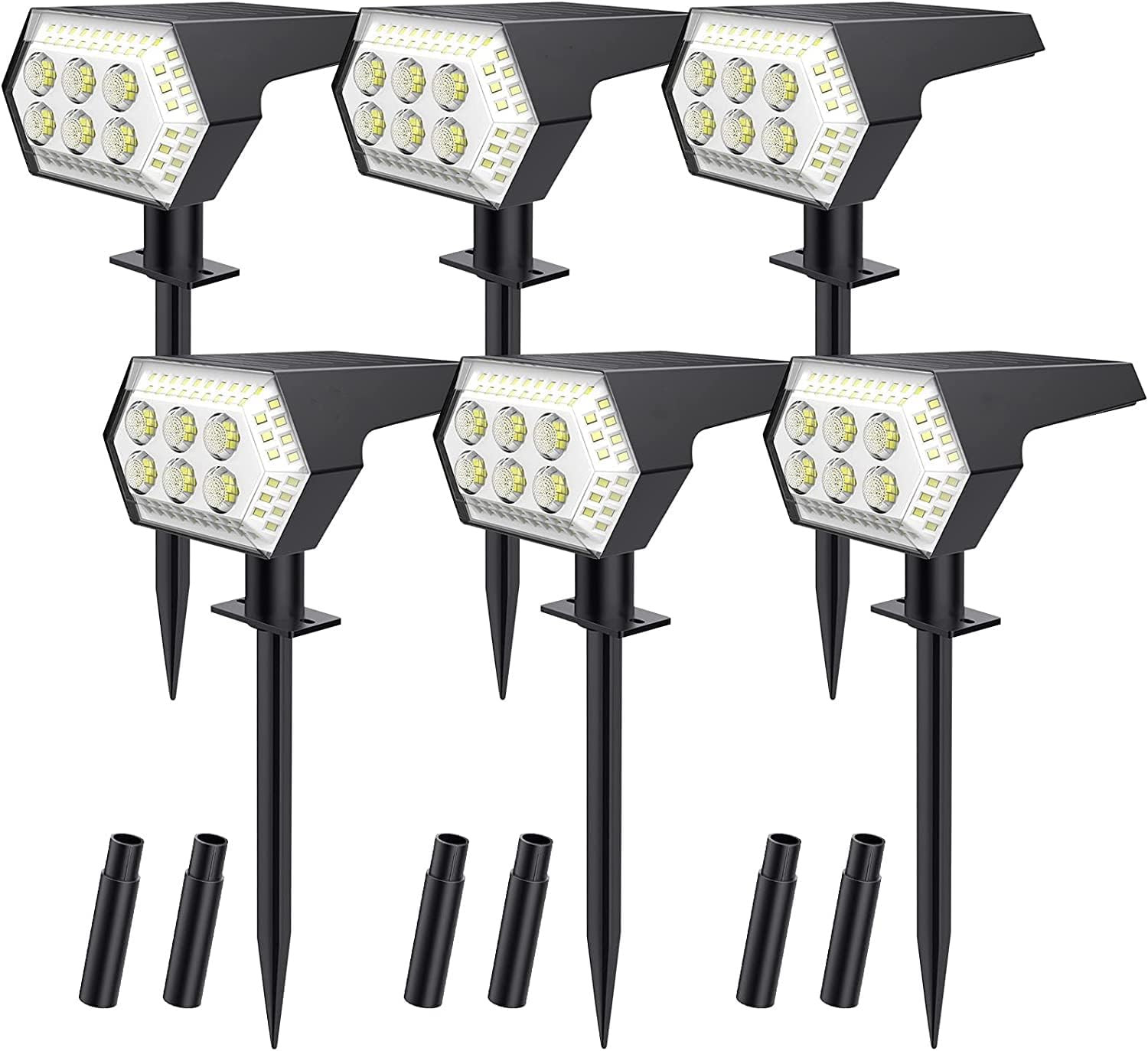 Luci Solari Da Esterno, Lampioni Solari Da Giardino 108LED IP65 Impermeabile, Da