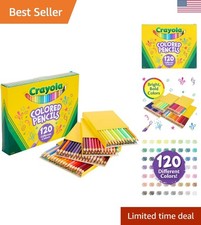 Colored Pencils Set for Kids 120ct, Coloring Book Pencils, Christmas Gifts fo...