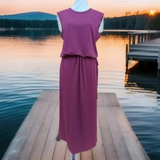 DIDI DAMEN WUNDERSCHÖNES SOMMER KLEID GR.M BORDEAUX BODENLANG TOPZUSTAND 