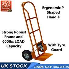 Sack Truck Hand Cart Heavy Duty with Wheel Guard 600 Load Capacity