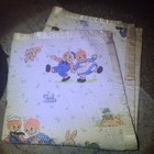 1977 Vntg Bobbs & Merrill Raggety Ann & Andy Baby  Blanket 39x44” Nylon Edge — photo 3