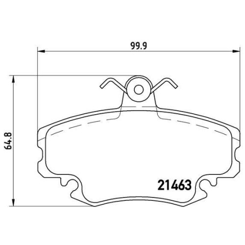 Plaquettes de frein Brembo P68038 Prime Line pour disques de voitures Renault