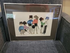ORIGINAL SIGNED AUTOGRAPHED LITHO BY LINDA BARTON MILLER . Print 879/1400. 12x16