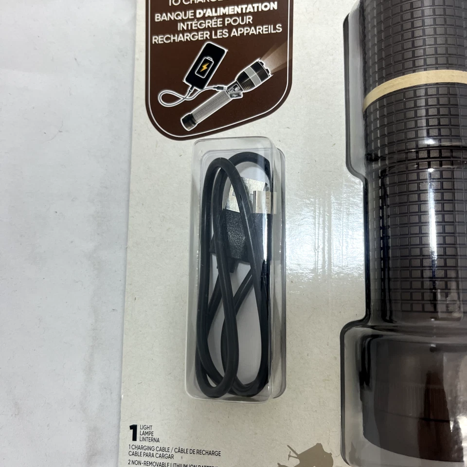 Linterna LED recargable metálica de alto lumen Jeep, 10.000 lúmenes. Foto 4 de 4