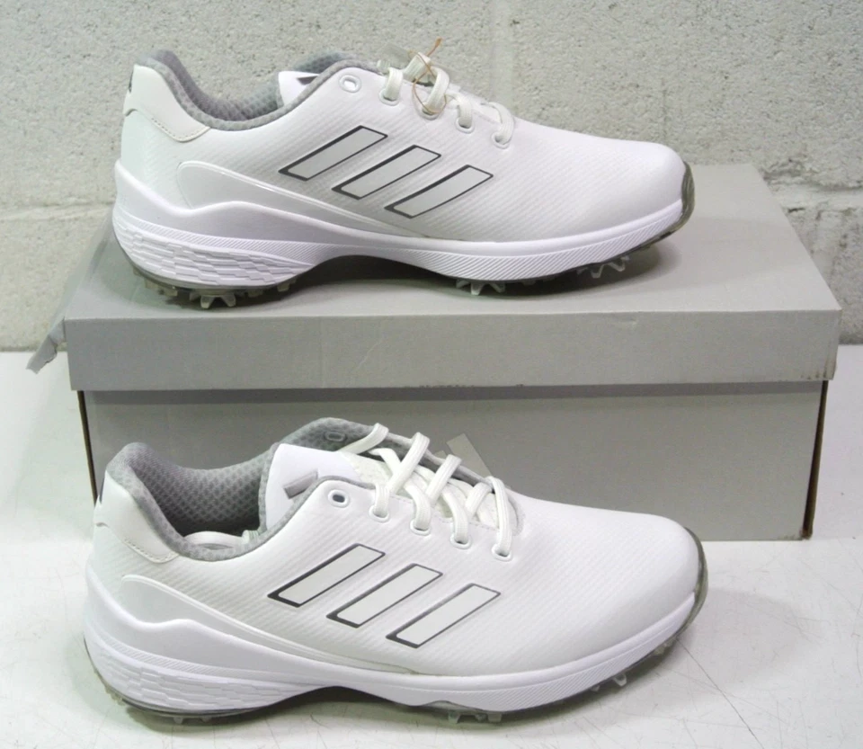 Туфли для гольфа Adidas ZG23 - GW1177 белые/серые/серебристые мужские размер 8 1/2 M - Изображение 4 из 4