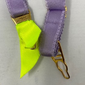 Agent Provocateur Nancee Lilac Yellow Suspender AP4 Large
