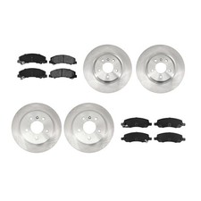 For 2006 2007-2011 Lucerne DTS V8 Front and Rear Disc Rotor Ceramic Brake Pad