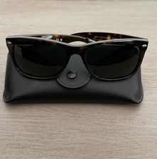 Authentic Ray-Ban New Wayfarer RB2132 902 58mm Tortoise G-15 Green Sunglasses