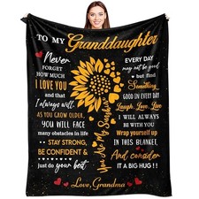 Gifts for Granddaughter from Grandma Christmas, Xmas 60x50 In Black G