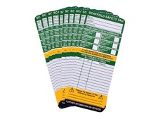 Pack of 10 Scaffold Tag Inserts - Safety Management for Scaffolding