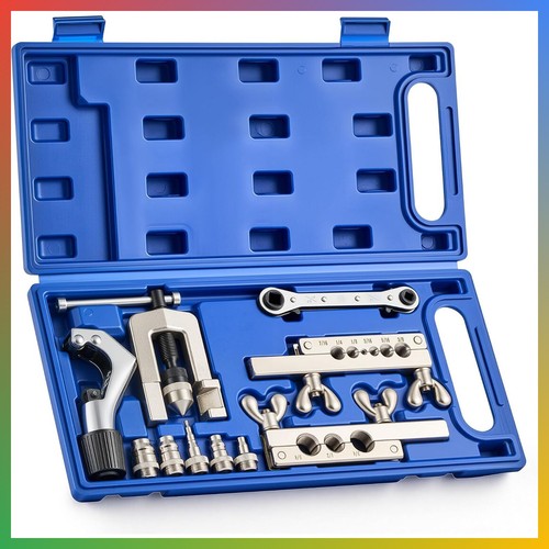Flaring Tool Swaging Kit HVAC Refrigeration Tubing 1/8-3/4 inch Single Flare