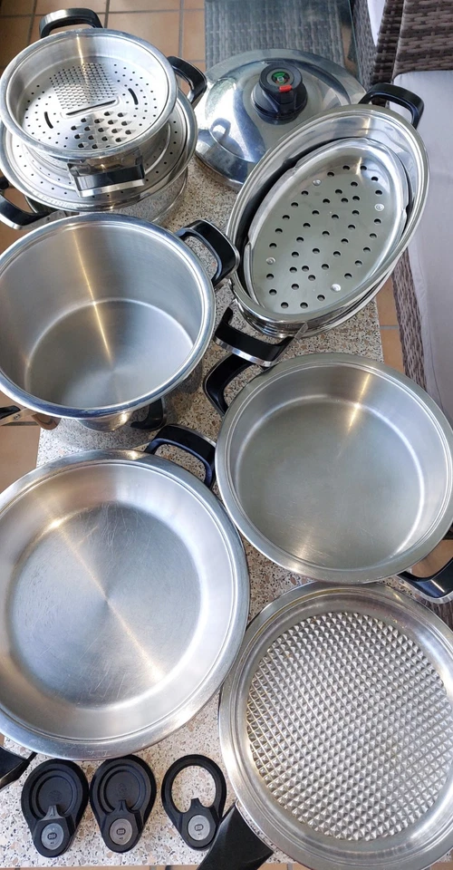 AMC 26 Teiliges Kochtopfset, NICHT Induktion geeignet. - Bild 3 von 4