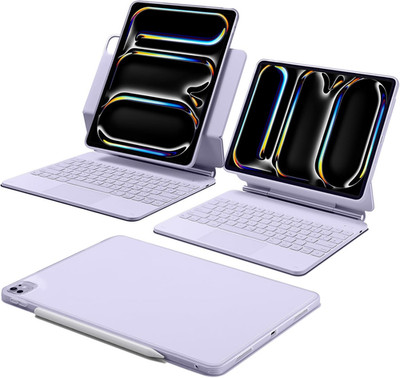 ESR Ipad Pro 13 Zoll (M5/M4, 2025/2024) Hülle Mit Tastatur, Tastaturhülle Mit Ei