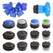 12 Pcs Faucet Cache Aerators with 6 Pcs Removal Wrench Tool for Bathroom Kitchen