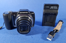 Black OLYMPUS SZ-10 14 Megapixel Digital Camera With Charger