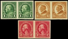 575-77, Mint VF NH 1-2¢ Pairs (Stock Photo) Cat $36.00 * Stuart Katz