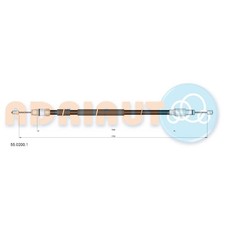 Handbremsseil hinten links für Porsche Cayenne 9PA | 24600619