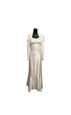 Vintage Light Ivory Wedding Gown Likely 1930-1970s