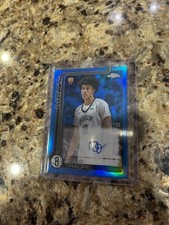 2025/26 Topps Chrome Rookie Auto Autograph Nolan Traore Nets RC Blue /150