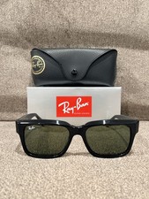 Ray-Ban Inverness RB2191 54mm Square Sunglasses - Black Frame / Green G-15 Lens