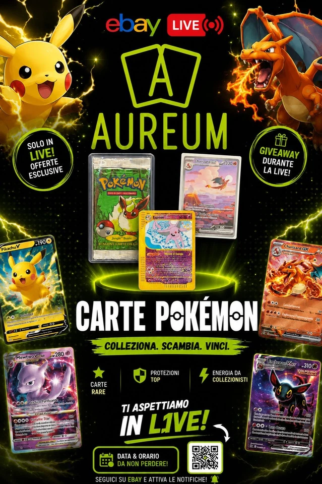🔥Live da Aureum! Aperture Box, Singole Rare, Graded e Offerte Importanti