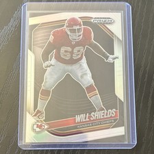 Panini 2025 Prizm Black Will Shields #75 Kansas City Chiefs Football Card