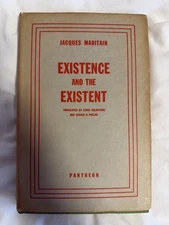 Existence and the Existent Jacques Maritain 1949 Pantheon HC w/ DJ Philosophy Bo