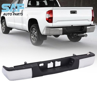 For 2014-2021 Toyota Tundra Chrome Rear Step Bumper Assembly NON Sensor Holes