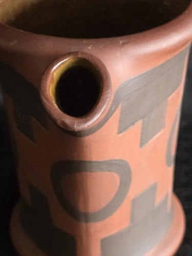 Antike Clifton Kunstkeramik um 1906 indische Ware Krug 274 Südwesten geometrisch - Bild 3 von 10