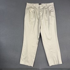 Dockers Khaki Pants Mens 38x32 Beige Classic Fit D3 Pleated Cotton Twill Work