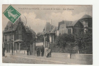NOGENT SUR SEINE - Aube - CPA 10 - L' Avenue de la Gare - les Chalets