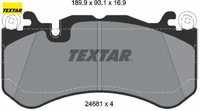 Textar 2468101 Bremsbelagsatz FüR Scheibenbremse Bremsbelagsatz