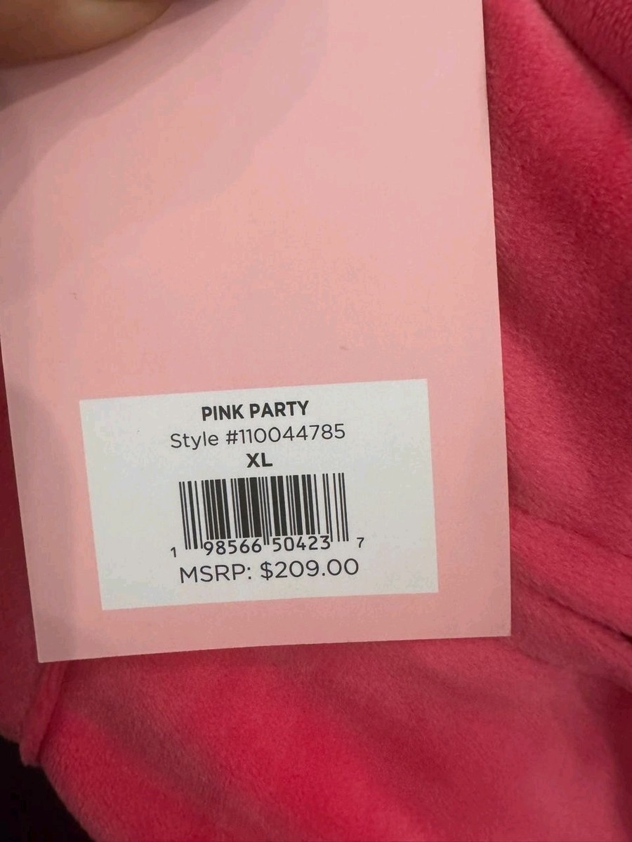 Juicy Couture y2k pink party velour rhinestone bling tracksuit