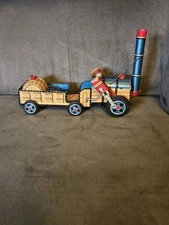  Modern Toys Old Fashioned Tin Friction Powered Steam Locomotive 