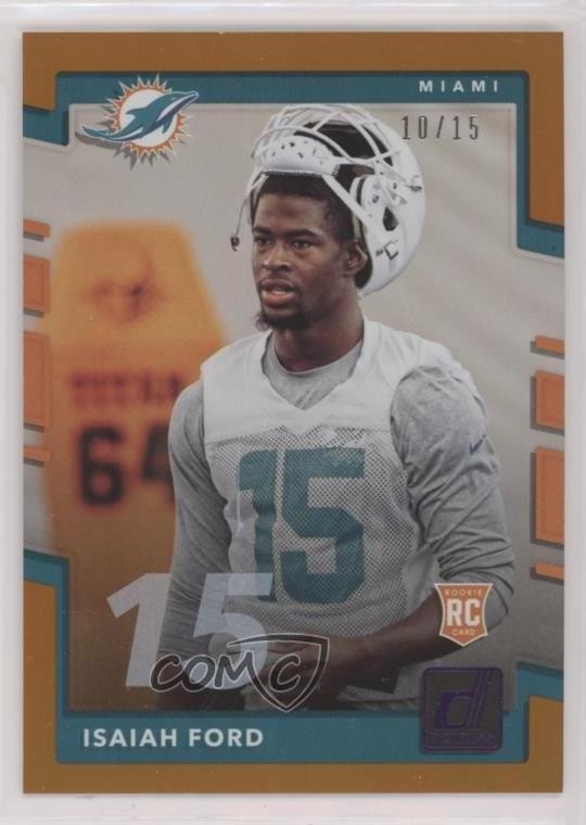 Isaiah Ford Panini Donruss #387 Jersey Number